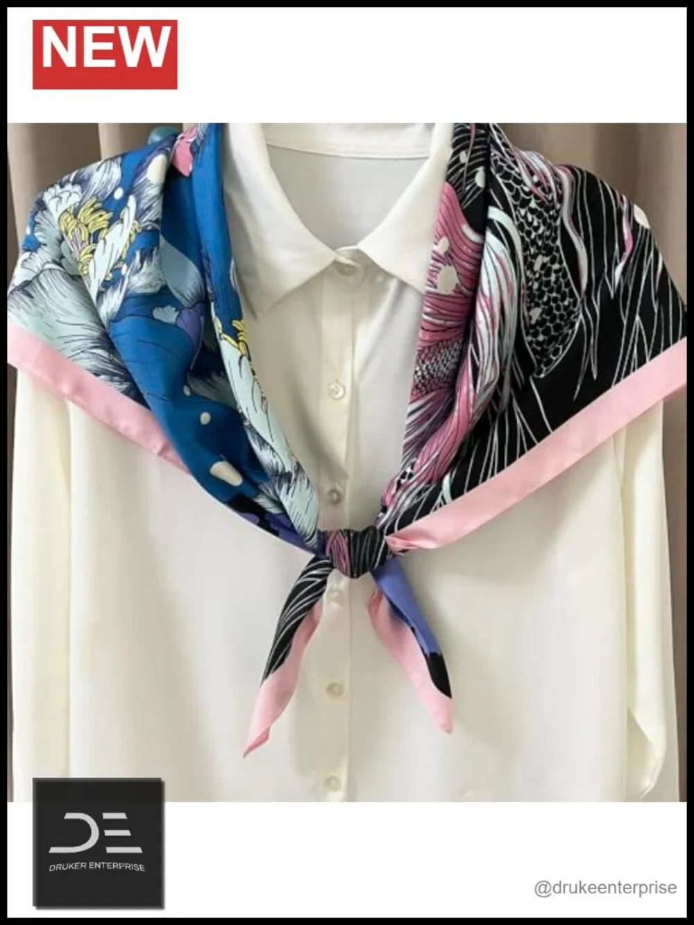 Satin Large Hair Scarf - 35